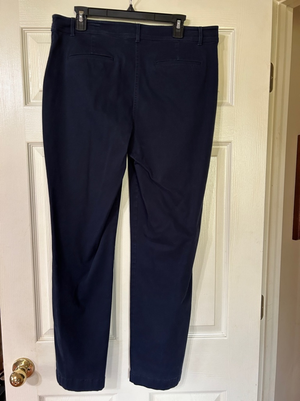 Talbots Navy Straight-Leg Pants - Picture 3 of 6